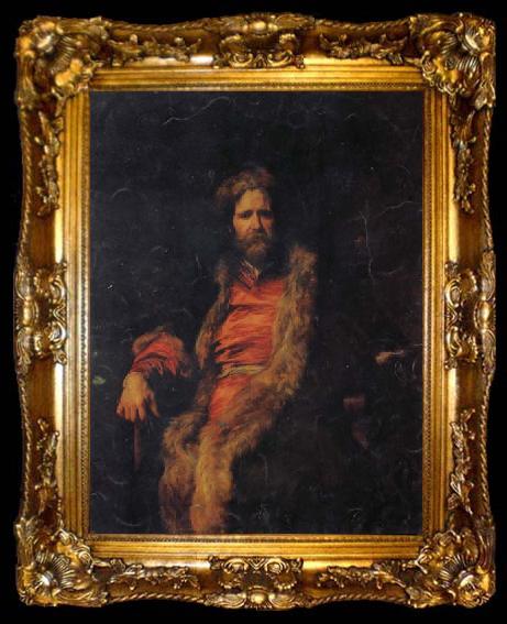 framed  Anthony Van Dyck The Painter Marten Ryckaert, ta009-2